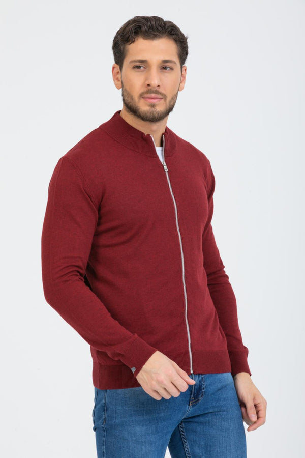Maglione Uomo Microfibra Rosso