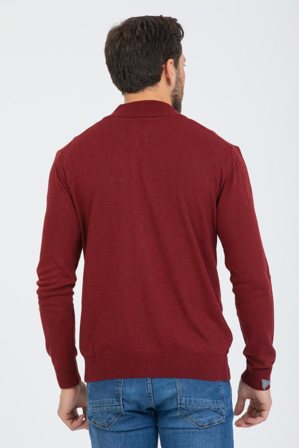 Maglione Uomo Microfibra Rosso