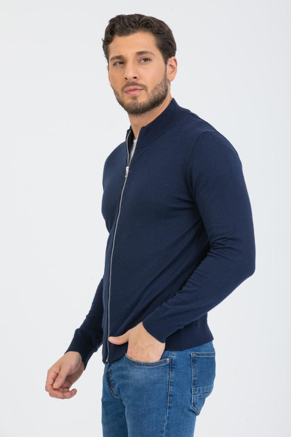 Maglione Uomo Microfibra Blu