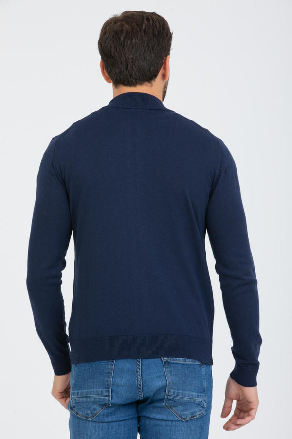 Maglione Uomo Microfibra Blu