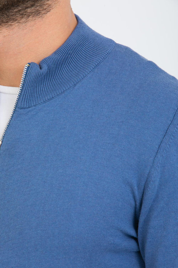 Maglione Uomo Microfibra Blu