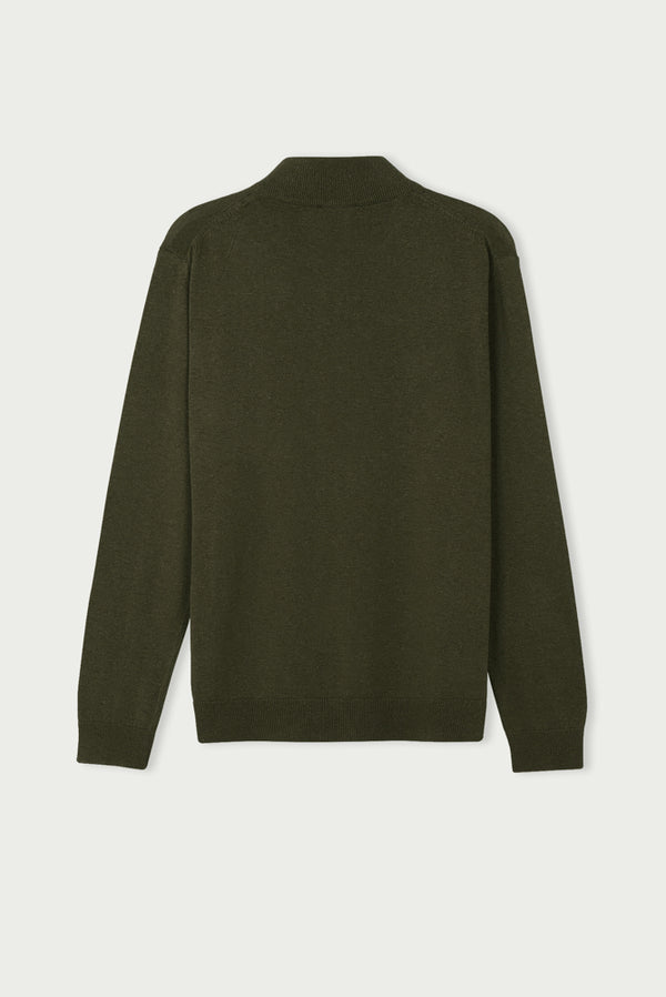 Microfiber Man Sweater Green