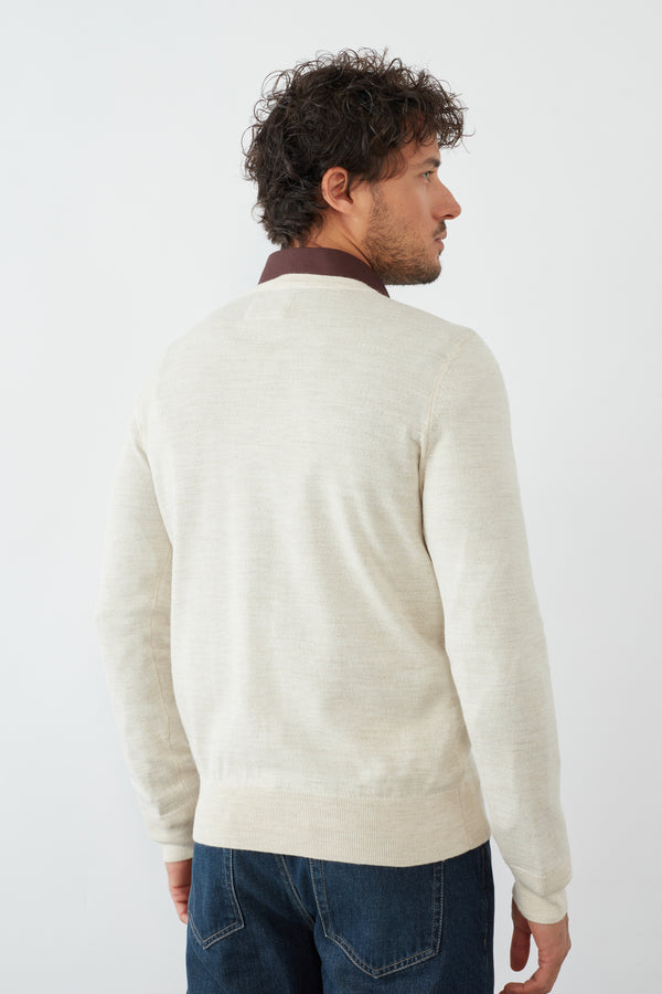 Pull-over Homme Beige