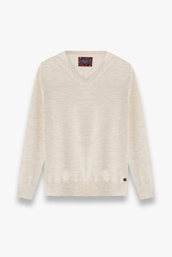 Pull-over Homme Beige