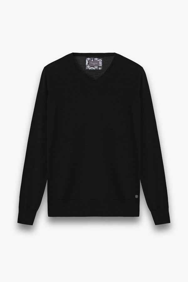 Merino's Blend Man Sweater Black
