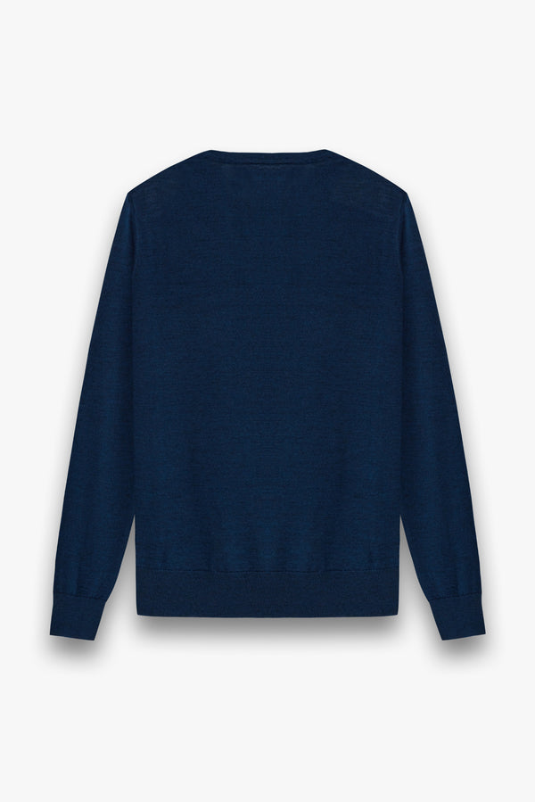 Merino's Blend Man Sweater Blue