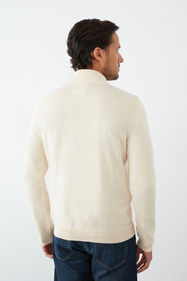 Sueter Hombre Algodon Beige