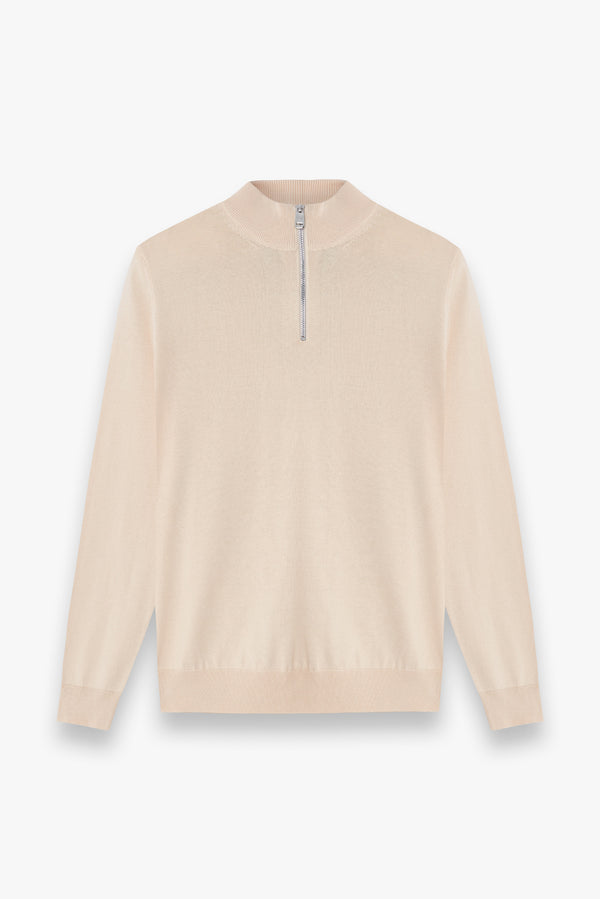 Herren Pullover Baumwolle Beige