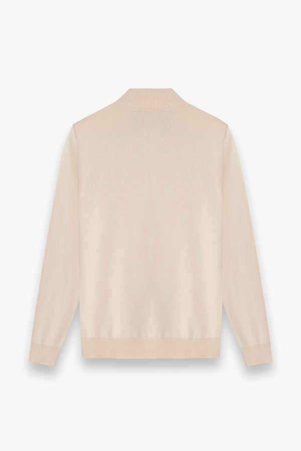 Cotton Man Sweater Beige