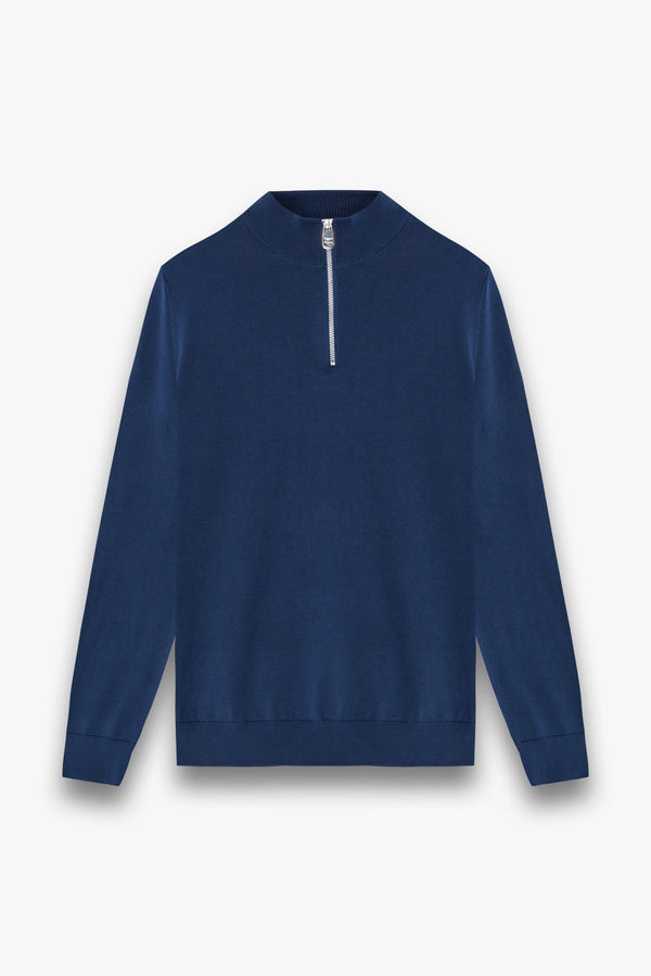 Herren Pullover Baumwolle Blau