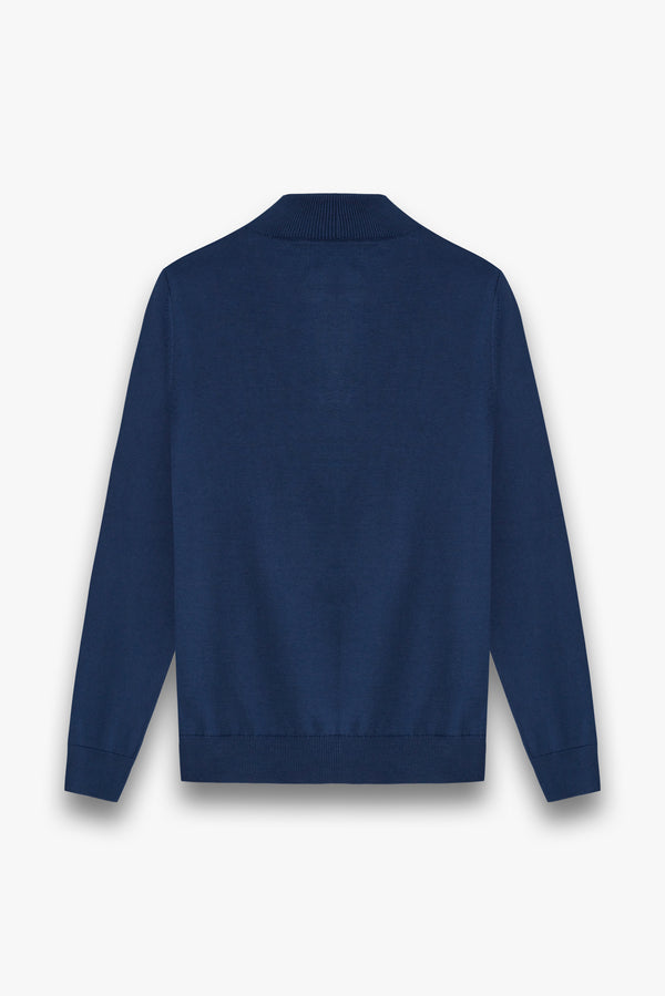 Maglione Uomo Cotone Blu