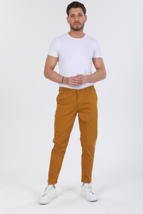 Herren Hose Satin Braun