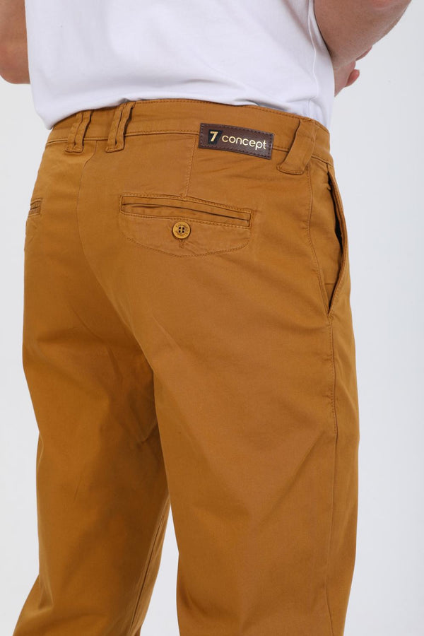 Herren Hose Satin Braun