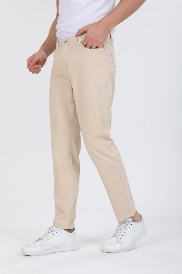 Herren Hose Courdroy Beige