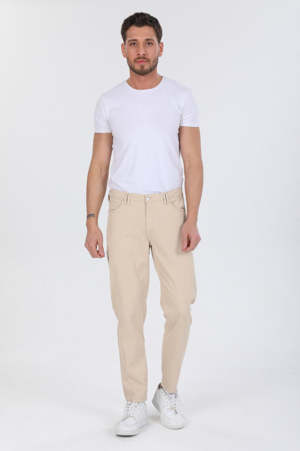 Herren Hose Courdroy Beige