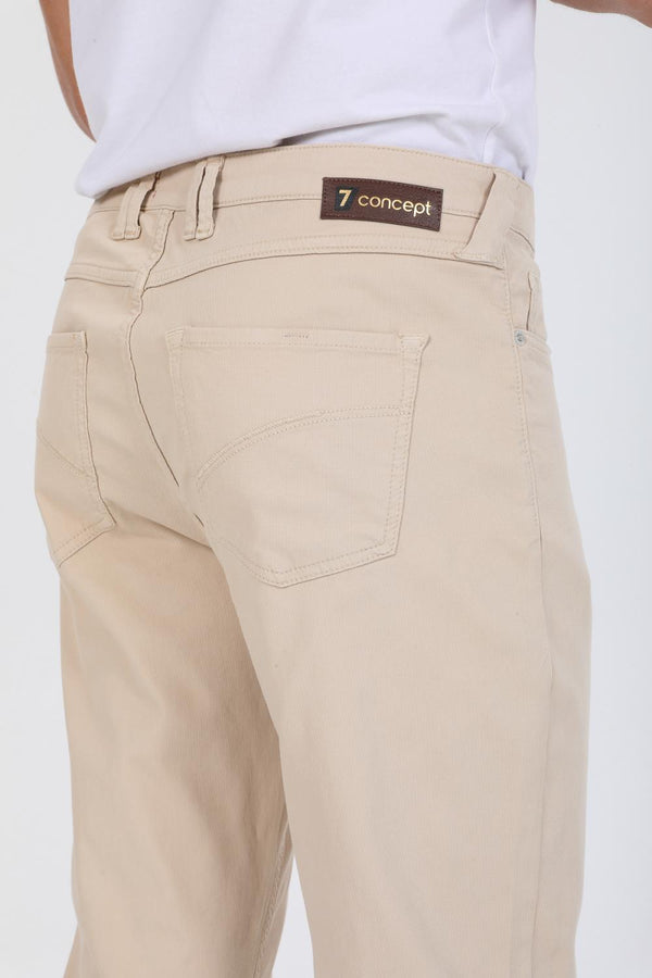 Herren Hose Courdroy Beige