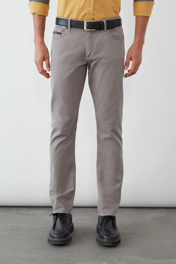 Cotton Stretch Man Pant Grey