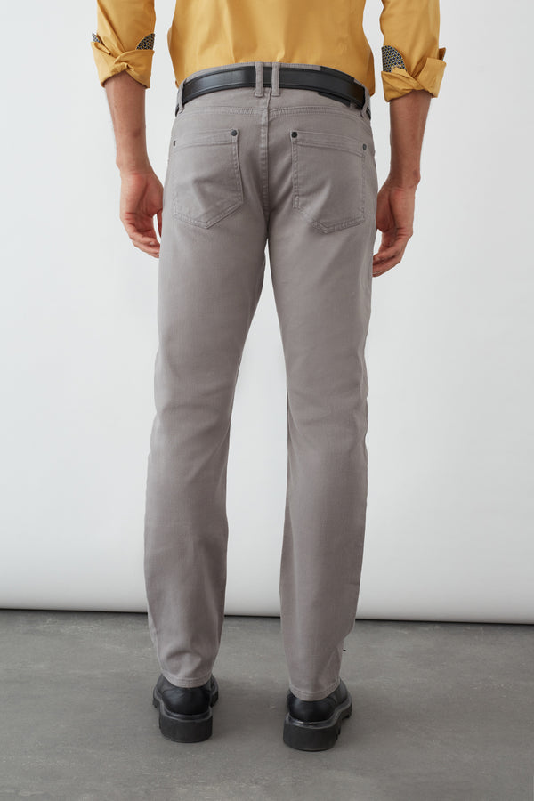 Cotton Stretch Man Pant Grey