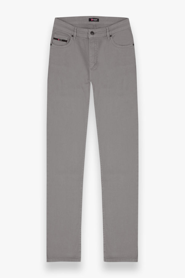 Pantaloni Uomo Cotone elastico Grigio