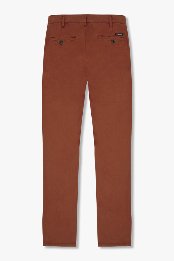 Pantalones Hombre Algodon Naranja