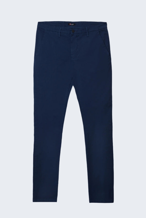 Herren Hose Baumwollstretch Blau