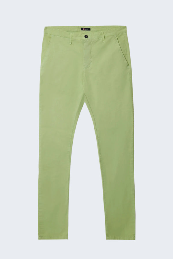 Herren Hose Baumwollstretch Grun