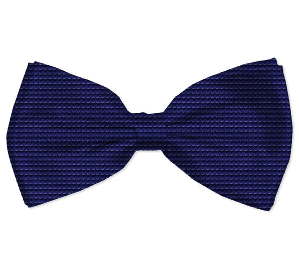 Poplin Man Bow tie Navy Blue