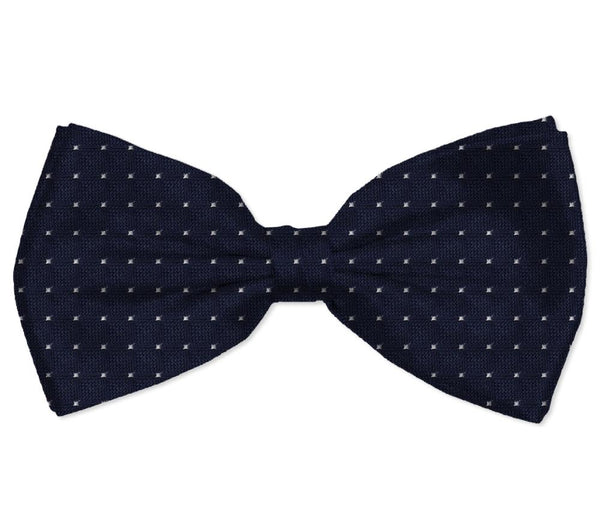 Silk Man Bow tie Blue White