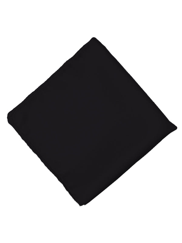 Silk Man Pocket Square Black