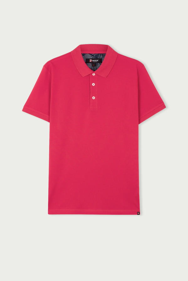 Polo Homme Coton Rouge