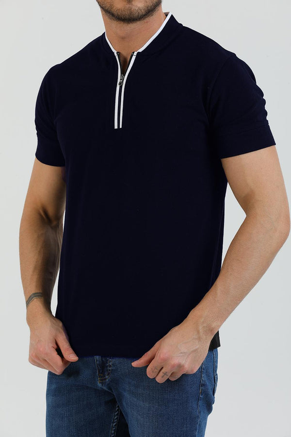Polo Homme Coton Bleu
