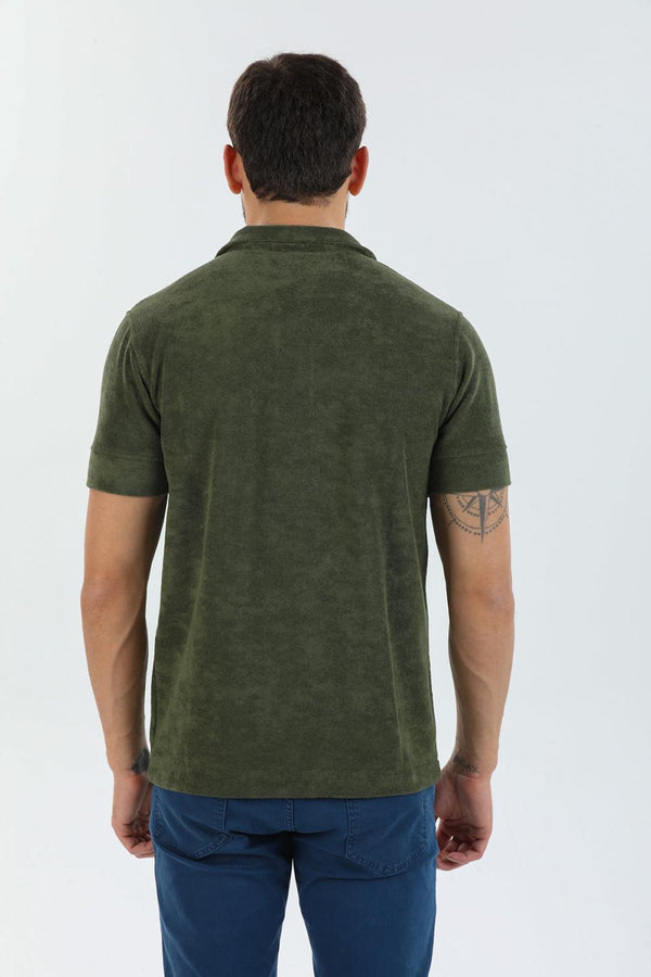 Cotton Man Polo Green