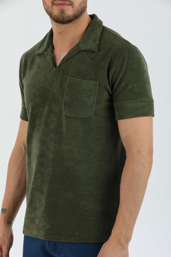 Polo Hombre Algodon Verde