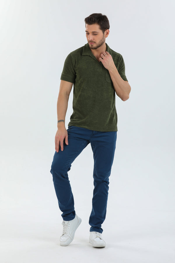 Polo Hombre Algodon Verde