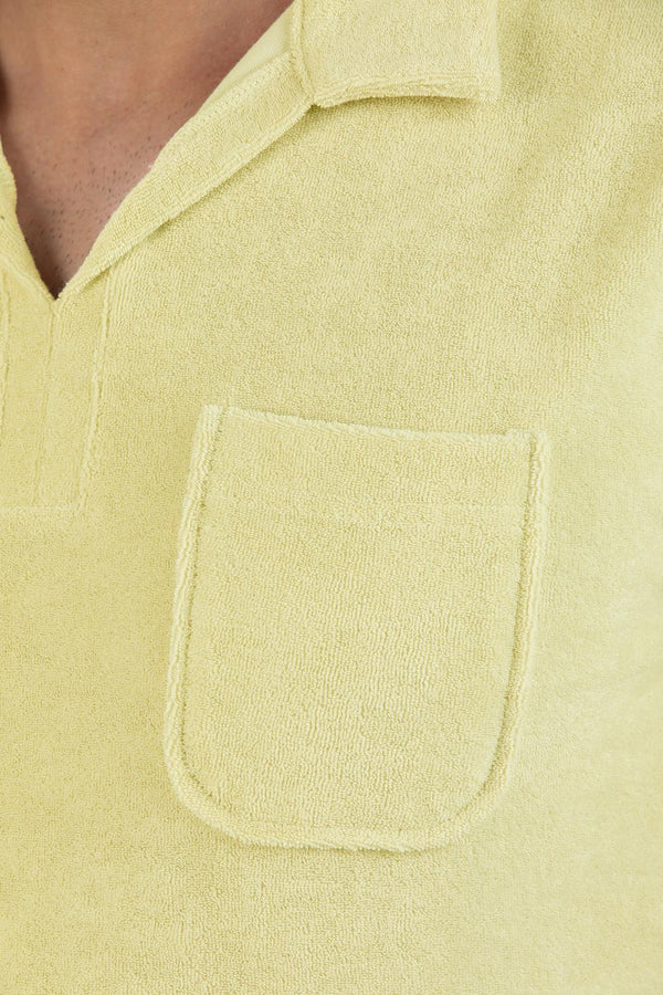 Polo Homme Coton Jaune