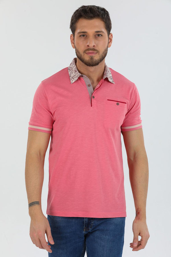 Cotton Man Polo Pink