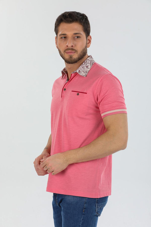 Cotton Man Polo Pink