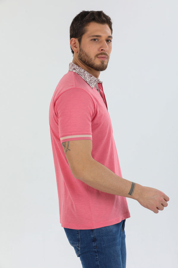 Cotton Man Polo Pink