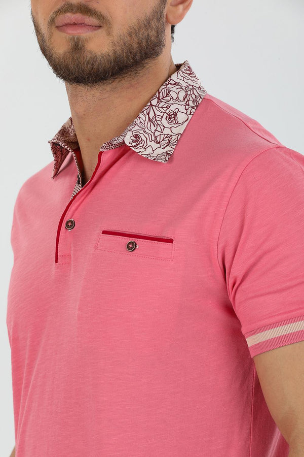 Cotton Man Polo Pink