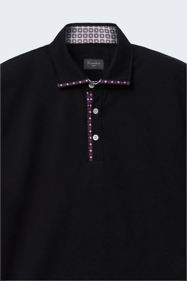 Polo Hombre Jersey Negro