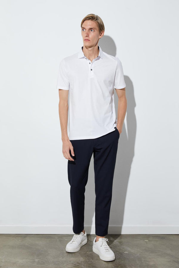Jersey Man Polo White