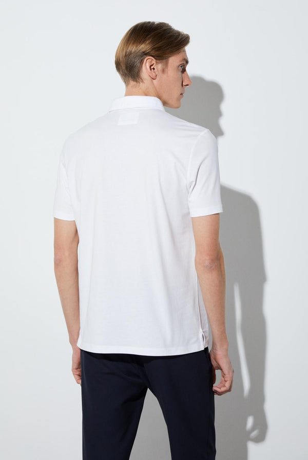 Polo Hombre Jersey Blanco