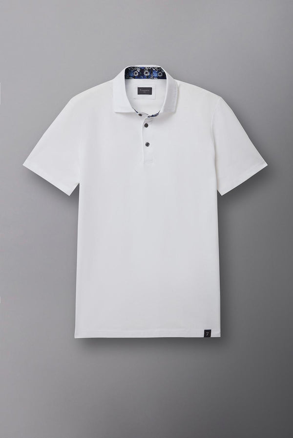 Polo Homme Jersey Blanc