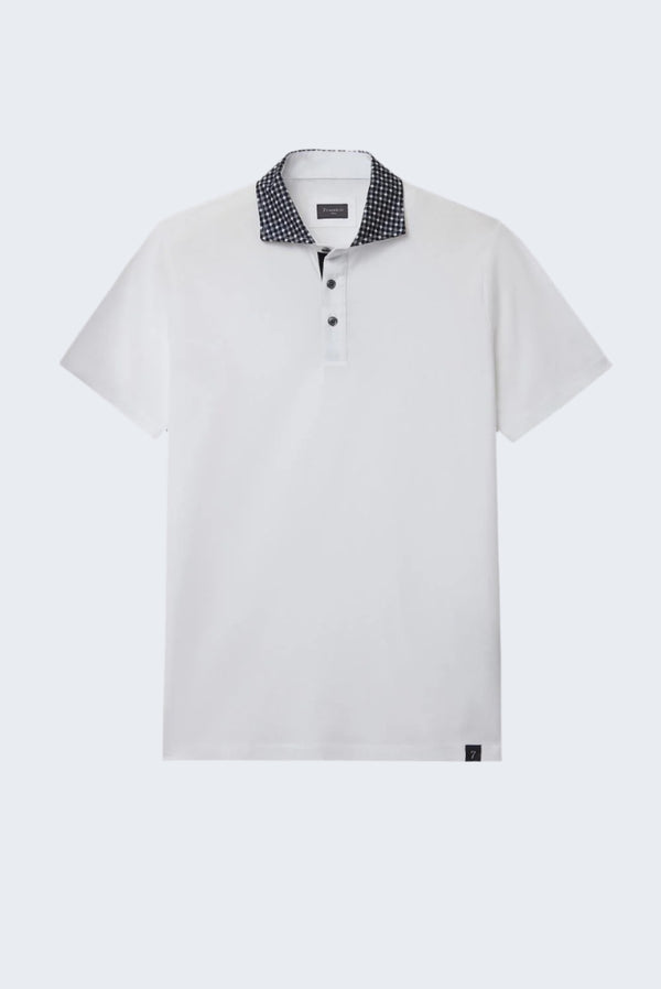 Polo Homme Jersey Blanc