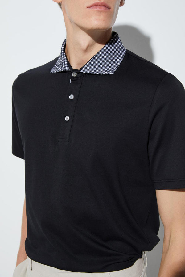 Polo Hombre Jersey Negro