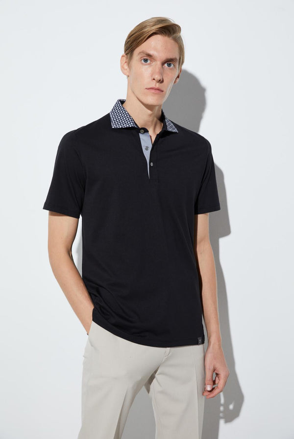 Polo Hombre Jersey Negro