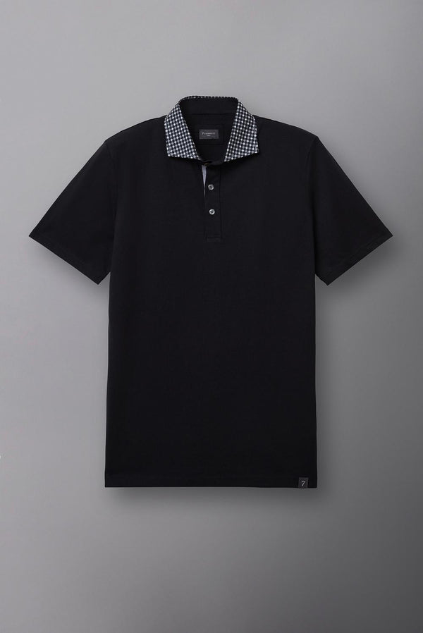 Herren Polo Jersey Schwarz