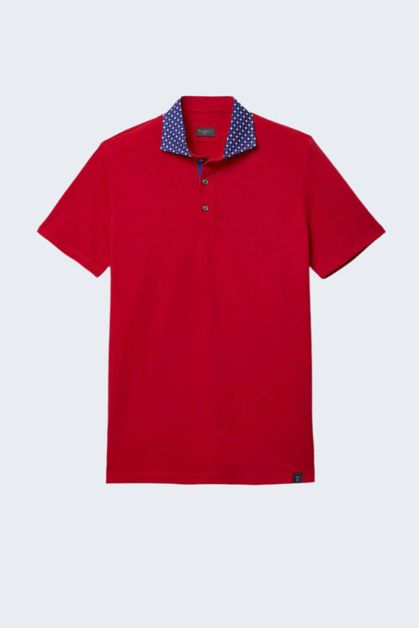 Polo Hombre Jersey Rojo