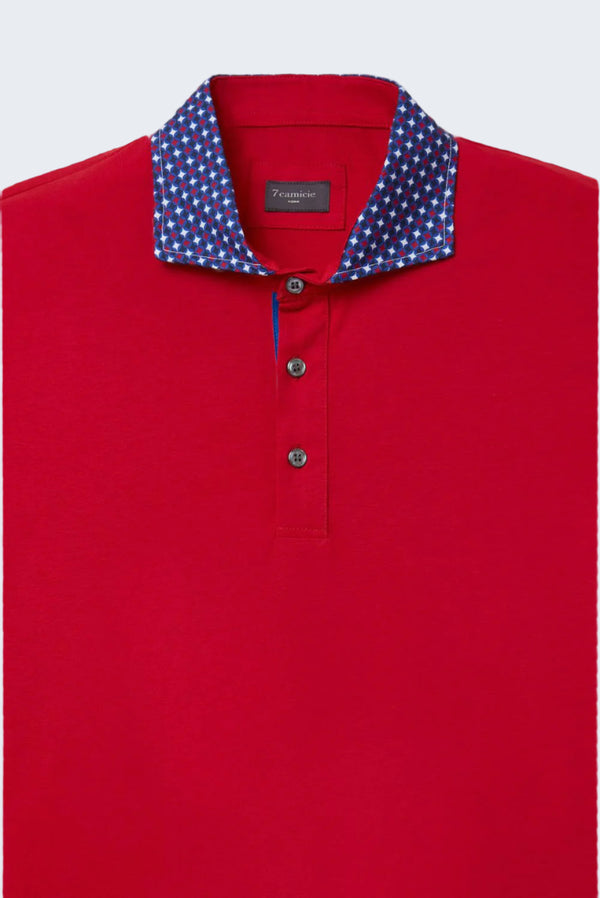 Polo Hombre Jersey Rojo
