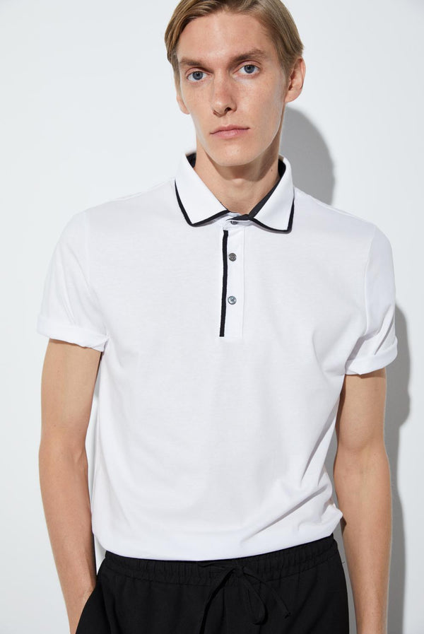 Jersey Man Polo White